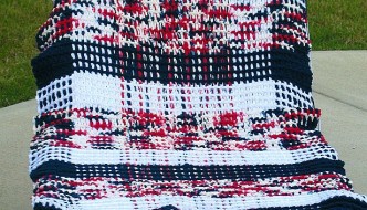 Rockin' Summer Crochet Beach Towel by ELK Studio