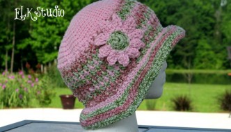 Honeysuckle - A Free Crochet Summer Hat by ELK Studio