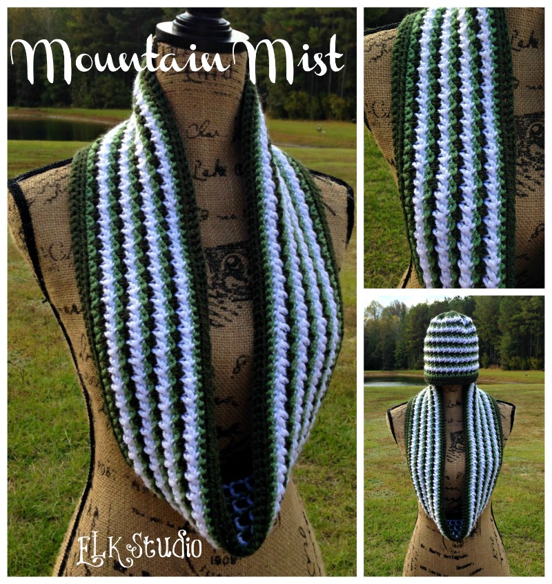 Mountain Mist is a FREE Crochet Scarf Pattern by ELK Studio #Crochet #Scarf