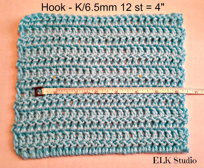 Lets Talk About Your Crochet Gauge by ELK Studio!